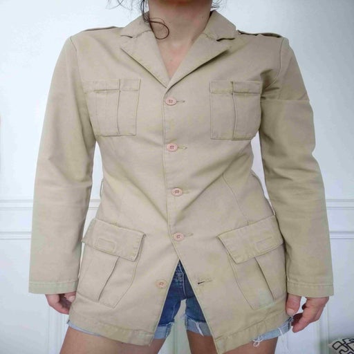 Cotton safari jacket