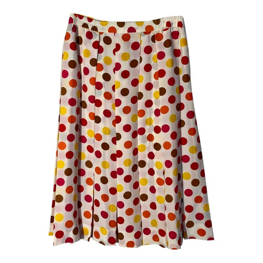 Pleated crepe skirt