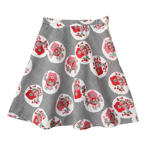 Floral skater skirt