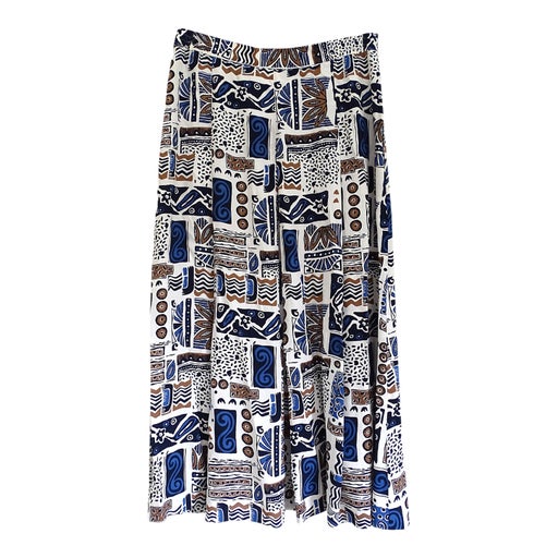 Patterned long skirt