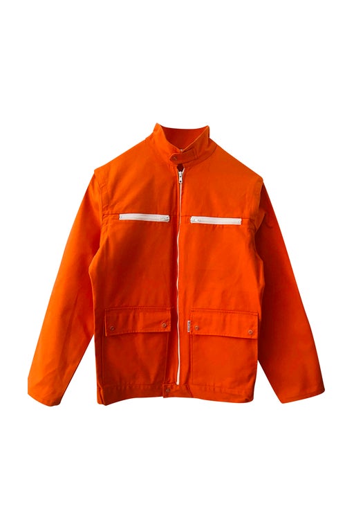 Orange work jacket