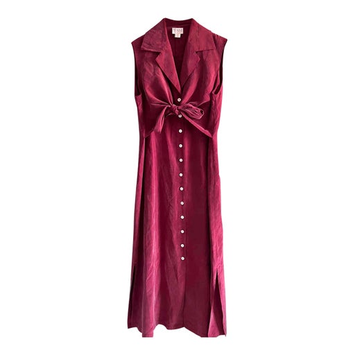 Robe midi en soie