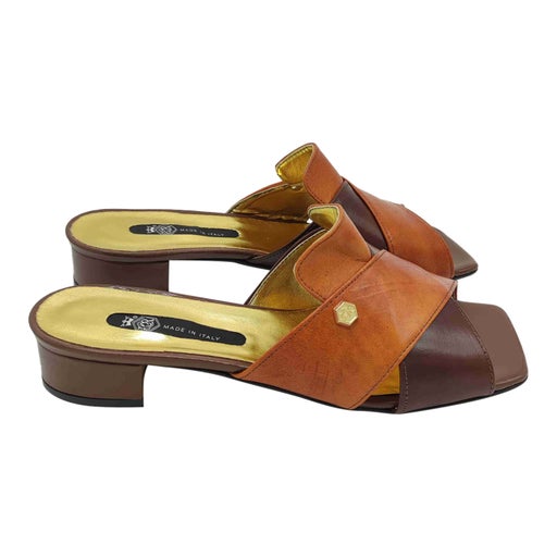 Mules en cuir