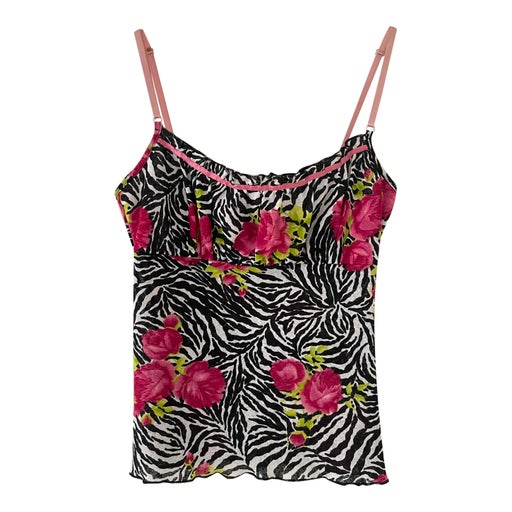 Zebra and flower camisole