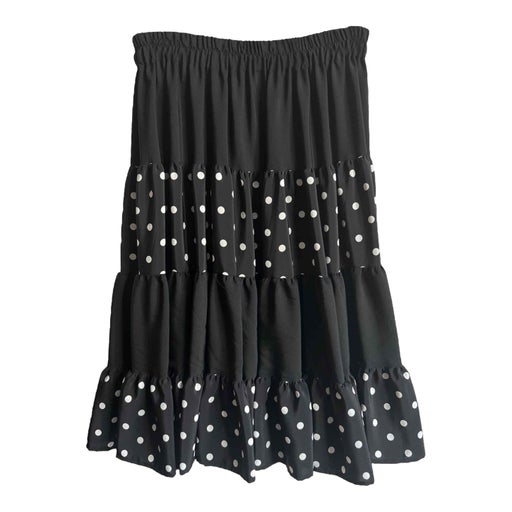Polka dot midi skirt