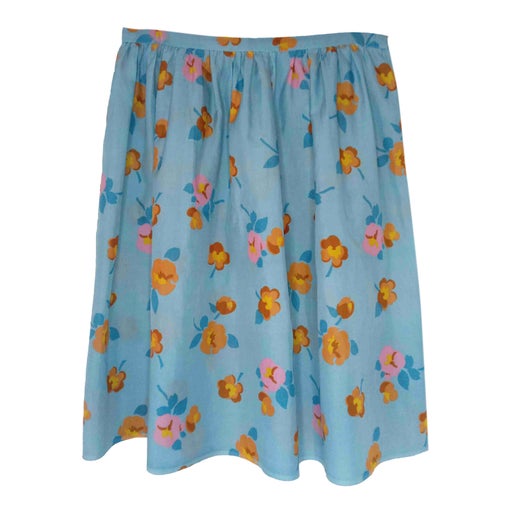 Floral midi skirt