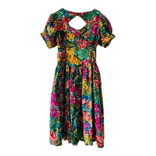 Robe à fleurs en coton