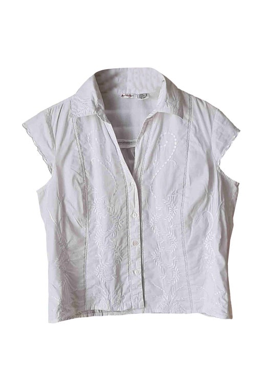 Short-sleeved cotton top
