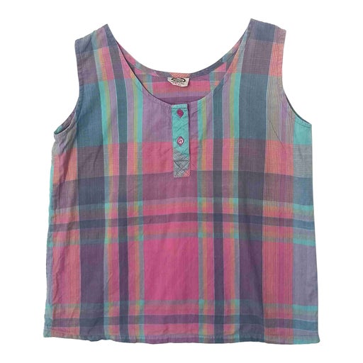 Checked tank top
