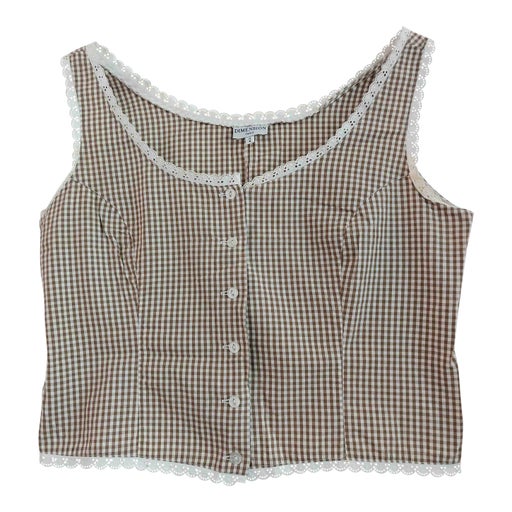 Gingham crop top