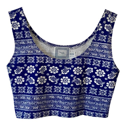 Crop top à fleurs