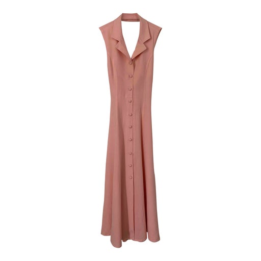 Linen and viscose dress