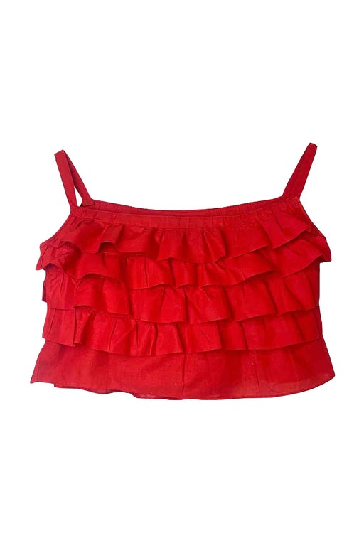 Ruffle crop top