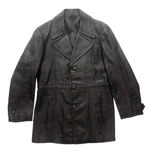 Long leather jacket