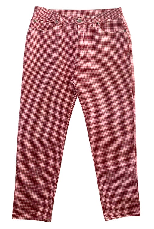 Gingham jeans