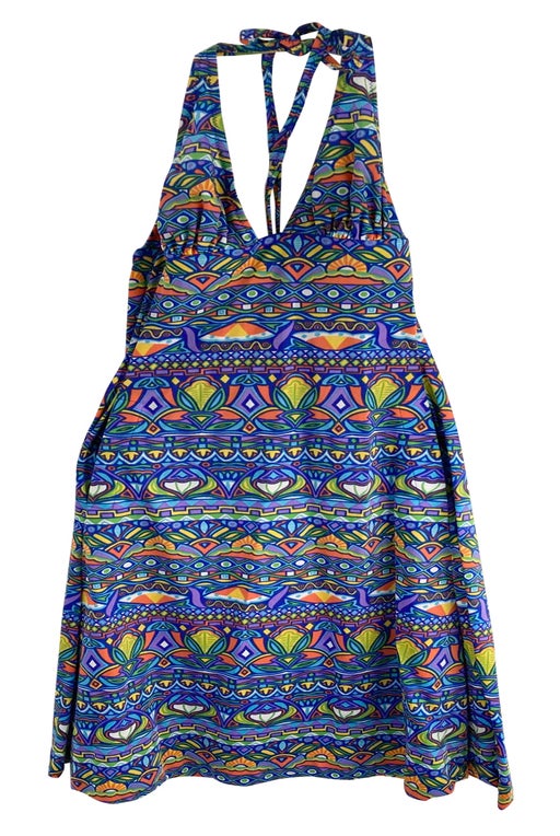 Dress with a halter top