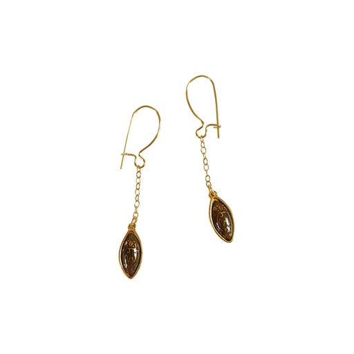 Small dangling earrings for