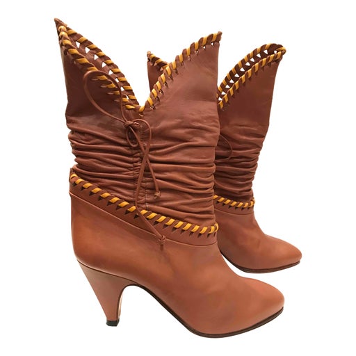 Bottines en cuir