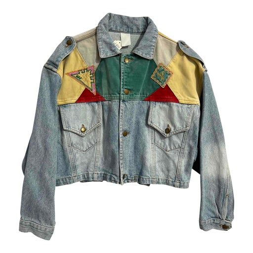 Cropped denim jacket