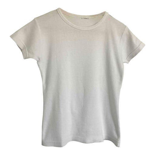 Tee-shirt côtelé blanc