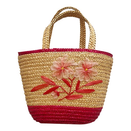 Embroidered mini basket