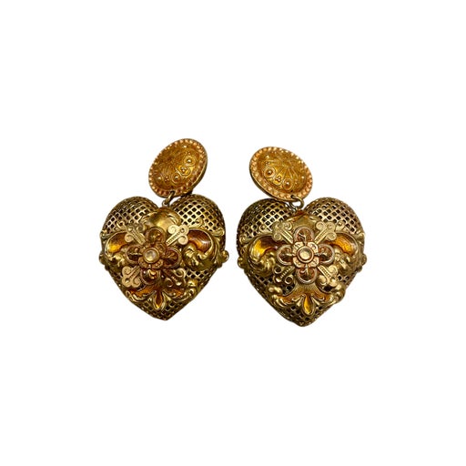 Boucles d’oreilles en métal doré