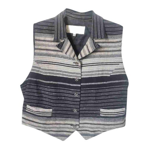 Gilet sans manches rayé