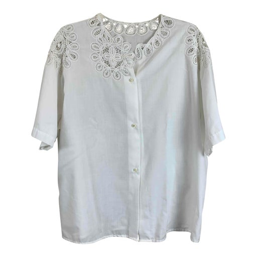 Blouse coton et dentelle