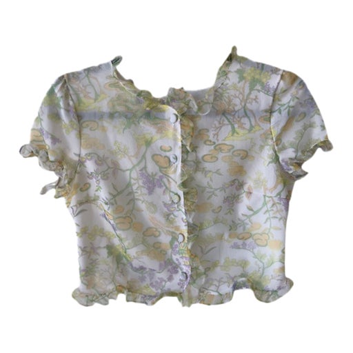 Crop top à fleurs