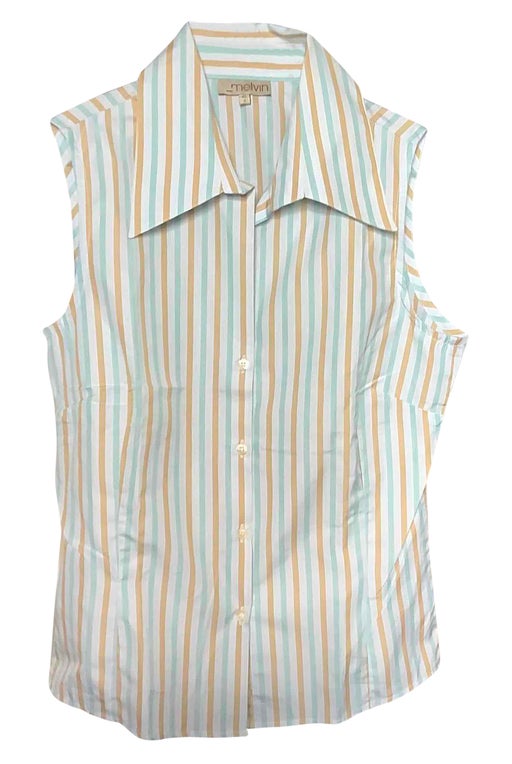 Striped sleeveless shirt
