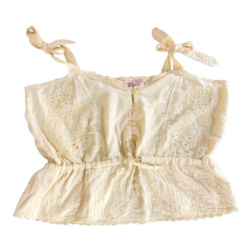 Crop top en brodé