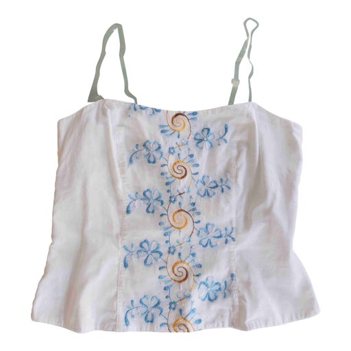Crop top brodé