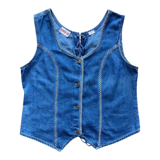 Gilet sans manches en jean