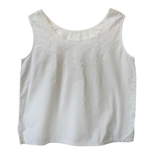 Débardeur en coton brodé