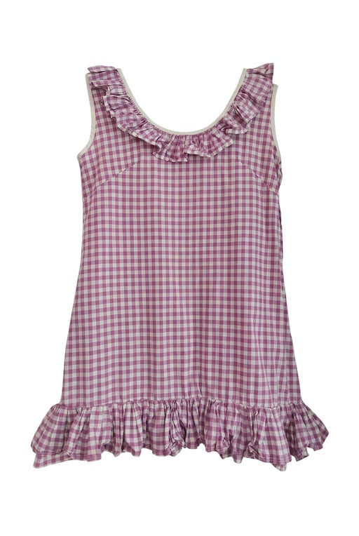 Gingham mini dress