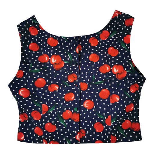 Cherry Polka Dot Crop Top