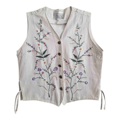 Embroidered vest