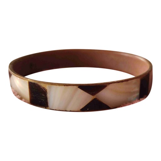 Brass and mother-of-pearl bracelet