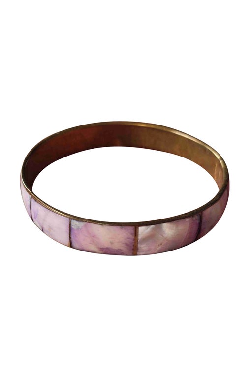 Mother-of-pearl and brass bracelet