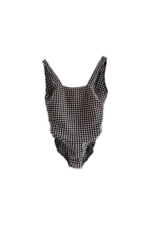 Black gingham swimsuit