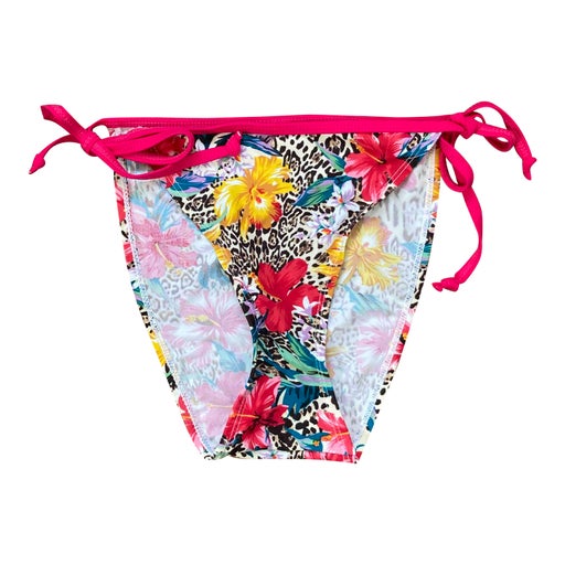 Bas de maillot léopard et fleurs