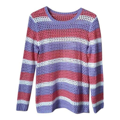 Pull en mailles ajourées