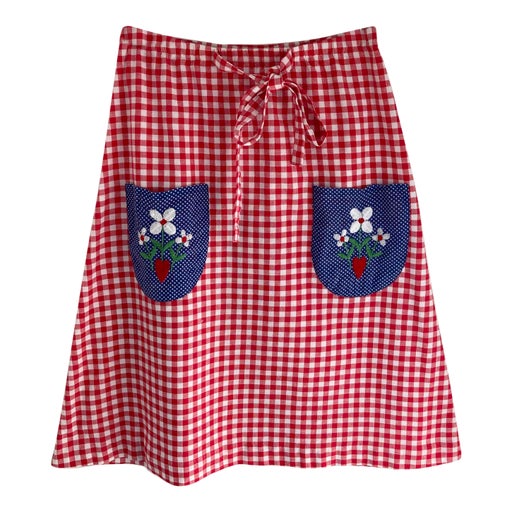 Cotton gingham skirt