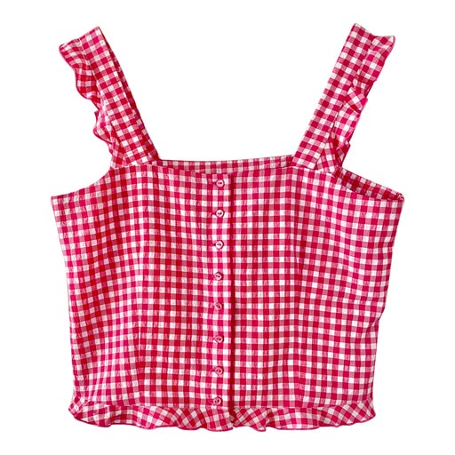 Gingham crop top