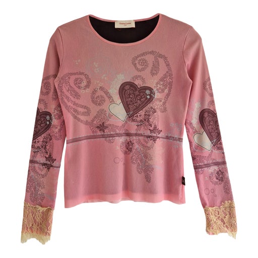 Christian lacroix mesh top