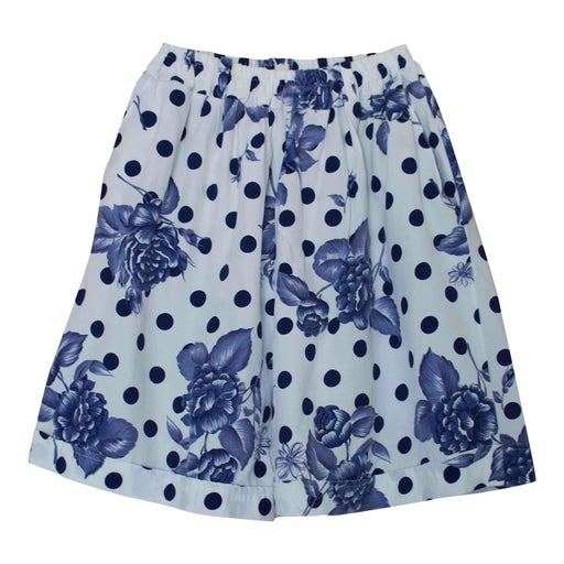 Short à pois et fleurs