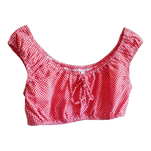 Gingham crop top