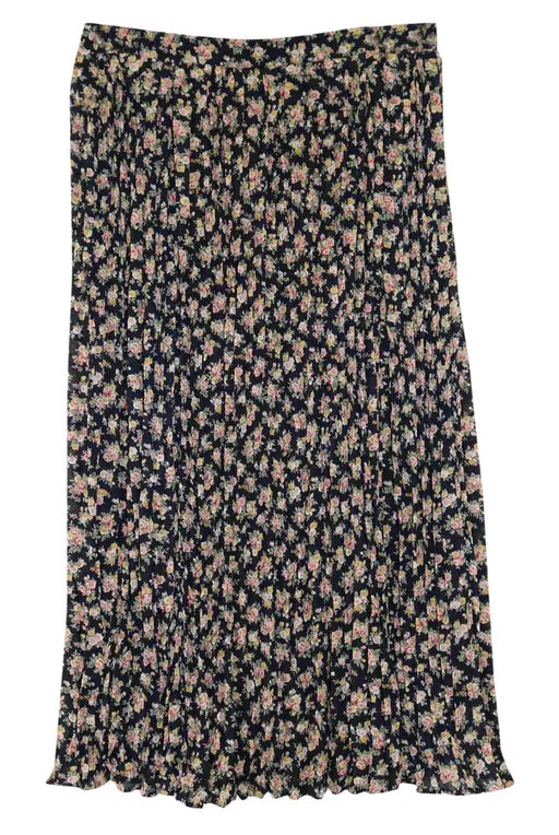 Long skirt, elastic waist, floral pattern,