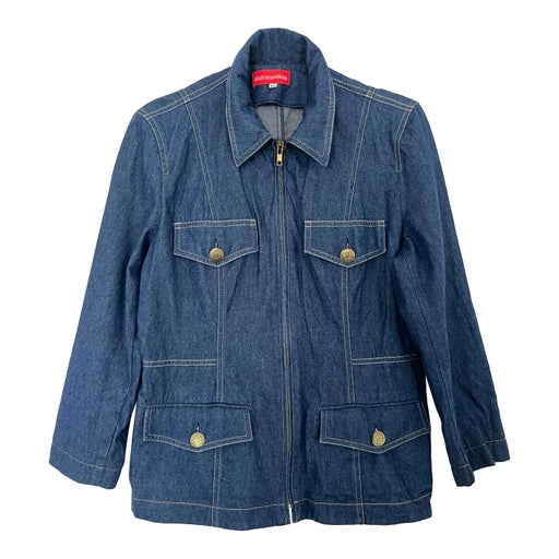 safari jacket in jeans