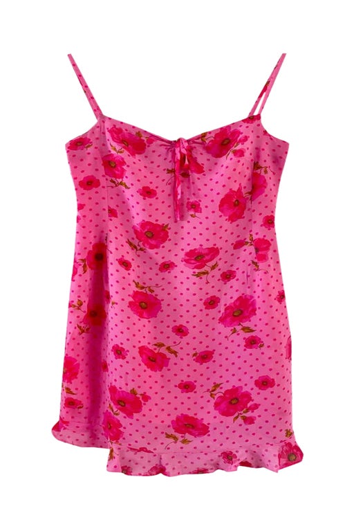 Dress with polka dots and flowers